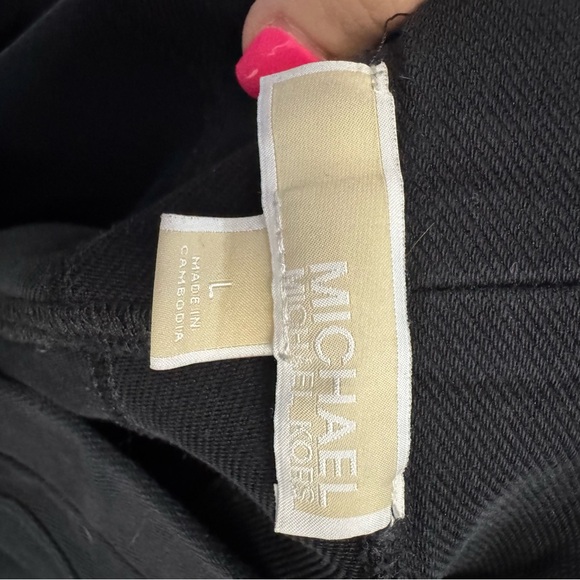 Michael Kors Black Pull-On Slim Pants Size Large - Picture 5 of 6